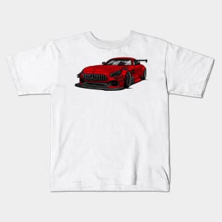 Mercedes AMG GTS widebody Stance Race car Kids T-Shirt